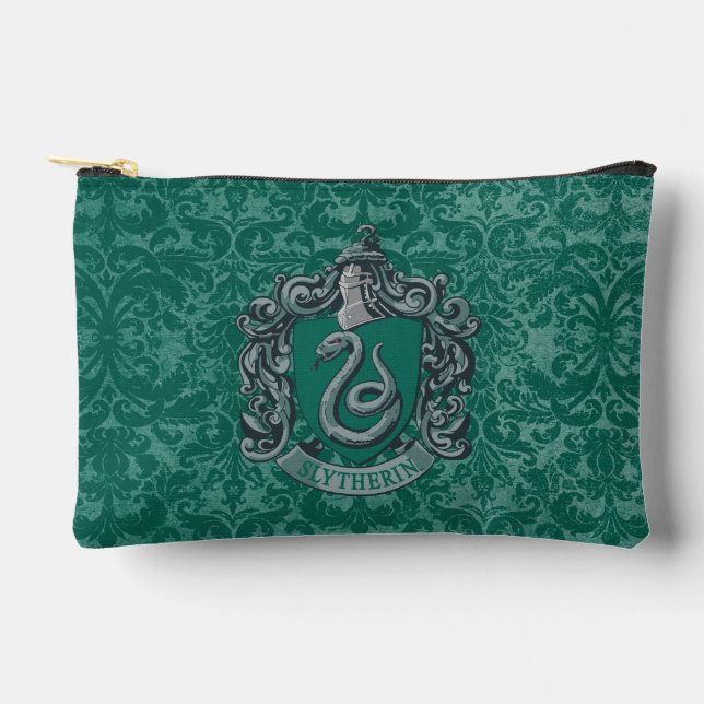 Pochette À Accessoires Harry Potter | Blason de Serpentard Vert (Recto)