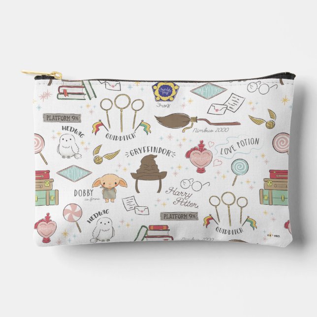 Pochette À Accessoires HARRY POTTER™ Motif Magique Minuscule (Recto)