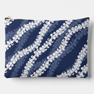 Pochette À Accessoires Hawaïen Puakenikeni bleu 
