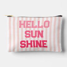 Hello Sunshine - Cute Peacht Pink Stripes
