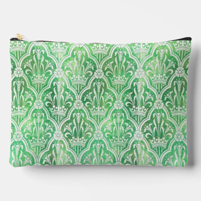 Pochette À Accessoires Heraldry Avec Couronne Et Fleurs (Recto)
