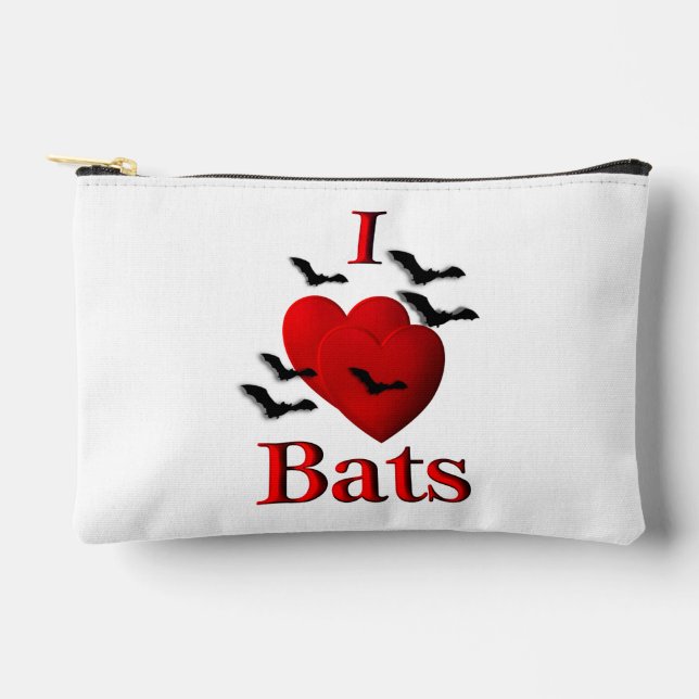 Pochette À Accessoires I Heart Bats (Recto)