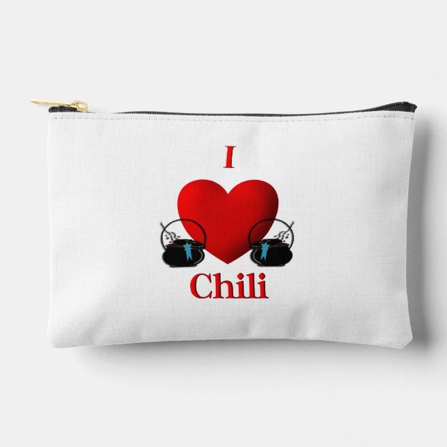 Pochette À Accessoires I Heart Chili (Recto)
