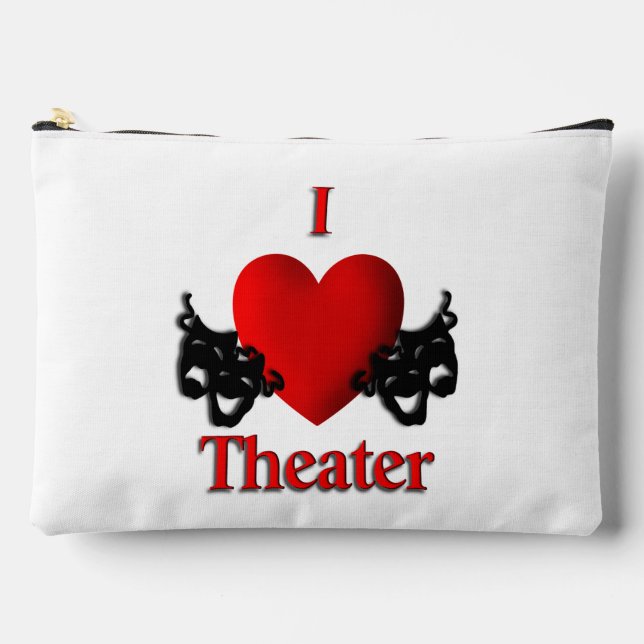 Pochette À Accessoires I Heart Theatre (Recto)