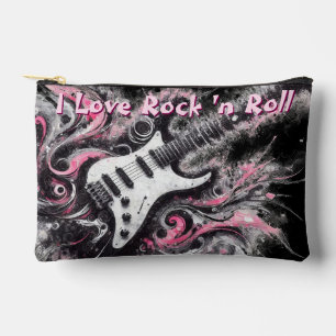 Pochette À Accessoires I Love Rock N Roll Guitare électrique Personnalisé