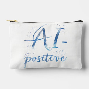 Pochette À Accessoires IA-Positive Text Art