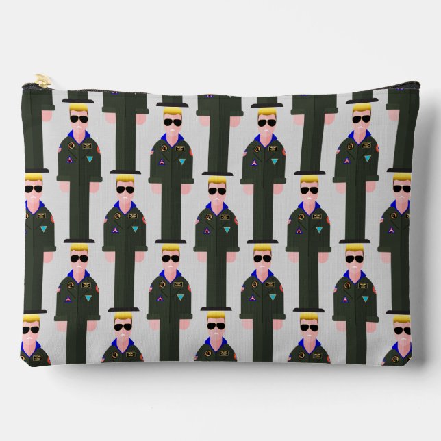 Pochette À Accessoires Iceman – Patterned Zipper Accessory Pouch (Recto)