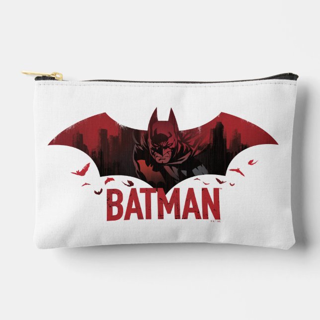 Pochette À Accessoires Icône gotham de Batman Crimson (Recto)