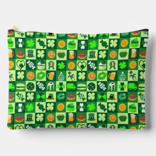 Pochette À Accessoires Icônes de la Saint-Patrick Motif sans couture
