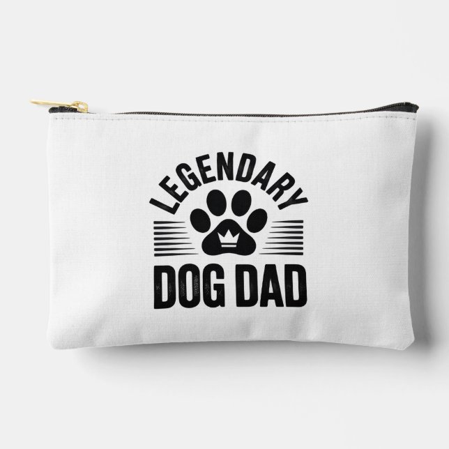 Pochette À Accessoires Idée de cadeau pour papa de chien - Conception lég (Recto)