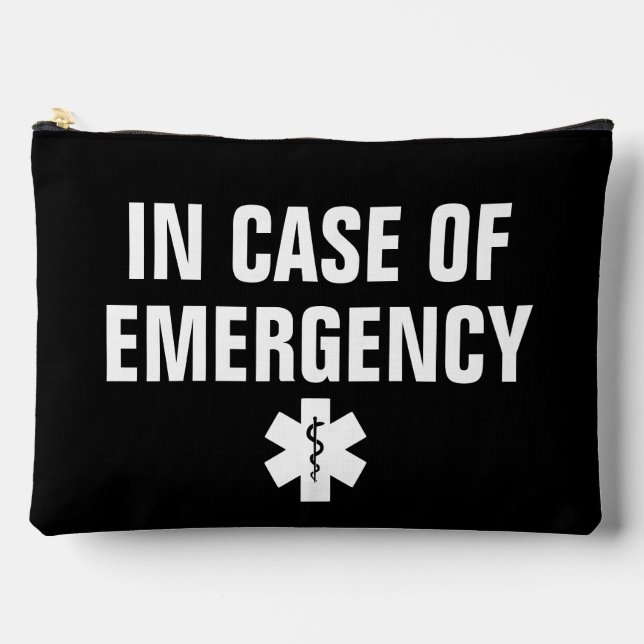 Pochette À Accessoires Identification d'alerte médicale de premiers soins (Recto)