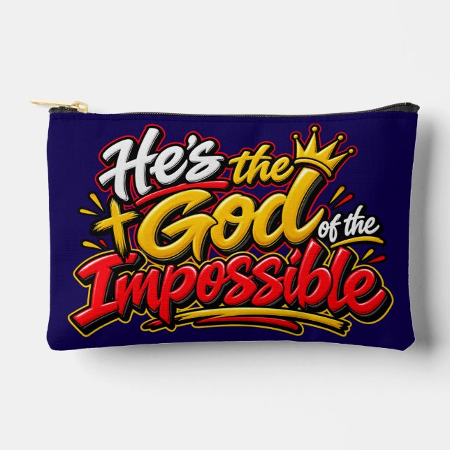 Pochette À Accessoires Il est le Dieu du possible (Recto)