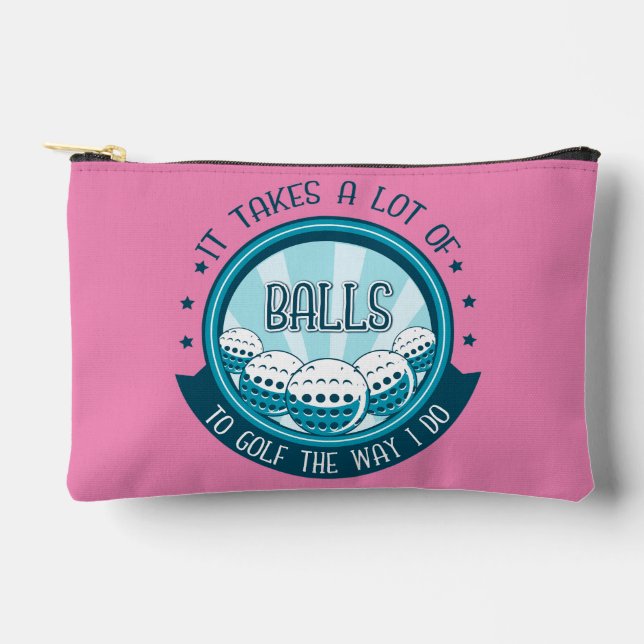 Pochette À Accessoires Il Faut Beaucoup De Ballons Au Golf Comme Je Le Fa (Recto)