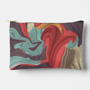 Pochette À Accessoires Illustration de marbre abstrait Coloré