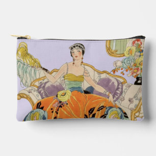 Pochette À Accessoires Illustration de mode Art Déco vintage élégante