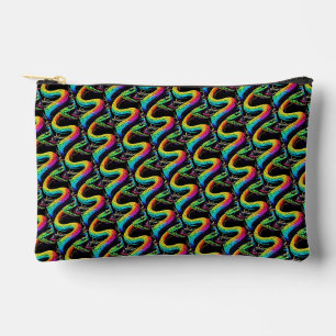 Pochette À Accessoires Illustration de serpent coloré