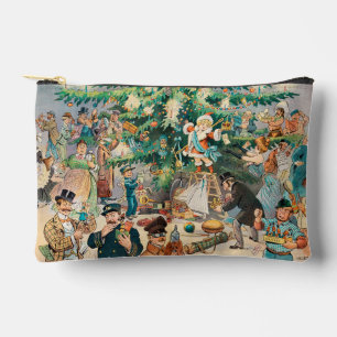 Pochette À Accessoires Illustration vintage L'Arbre de Noël de Puck, 1902