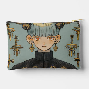 Pochette À Accessoires Imaginaire Steampunk Ornate Anime Girl