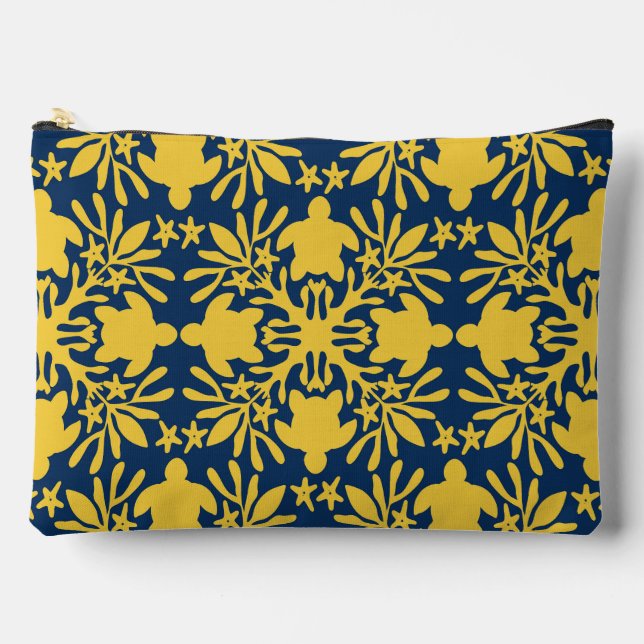 Pochette À Accessoires Impression aloha courtepoint hawaïenne honu (Recto)