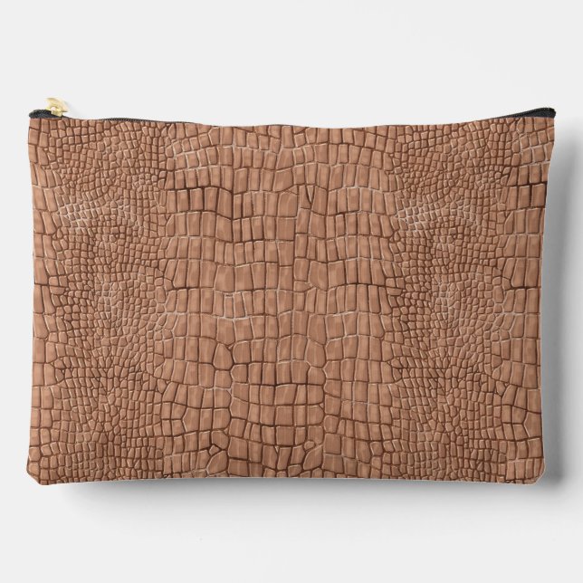 Pochette À Accessoires Impression d'alligator  (Recto)