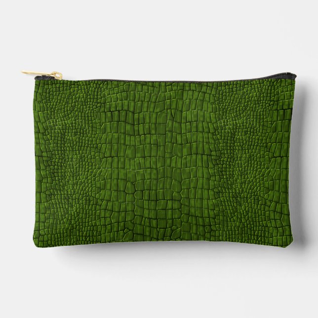 Pochette À Accessoires Impression d'alligator  (Recto)