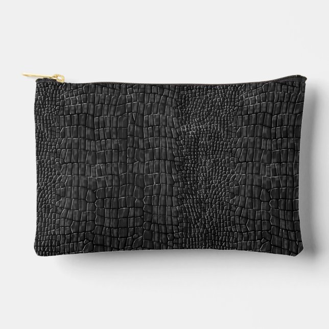 Pochette À Accessoires Impression d'alligator  (Recto)