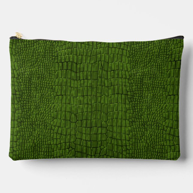 Pochette À Accessoires Impression d'alligator  (Recto)