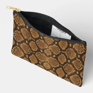 Pochette À Accessoires Impression de peau de python