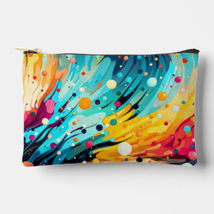 Pochette À Accessoires Impression vibrante abstraite éclaboussée