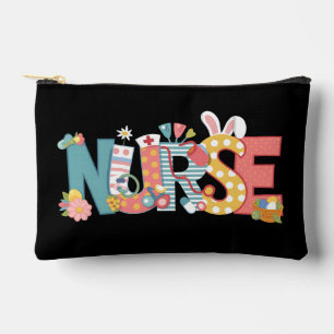 Pochette À Accessoires Infirmière de Pâques Stéthoscope Lapin Œufs