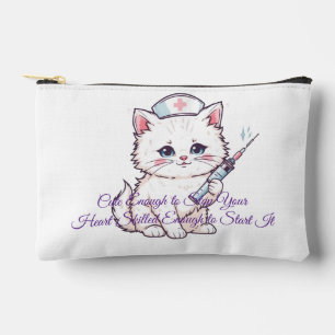 Pochette À Accessoires Infirmière personnalisée chatte assez compétente