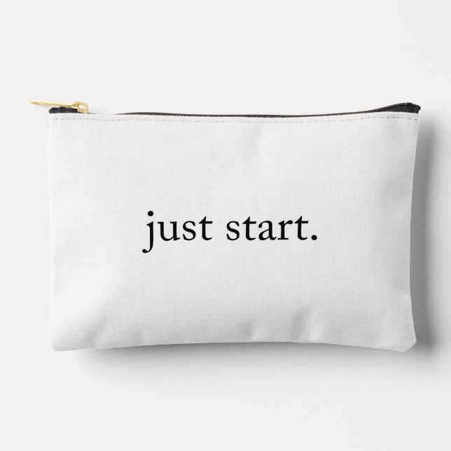Pochette À Accessoires Inspirational Quote Minimalist (Recto)