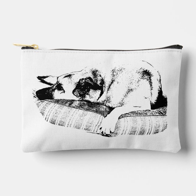 Pochette À Accessoires Instant Calm, Sleek Bed Dog (Recto)