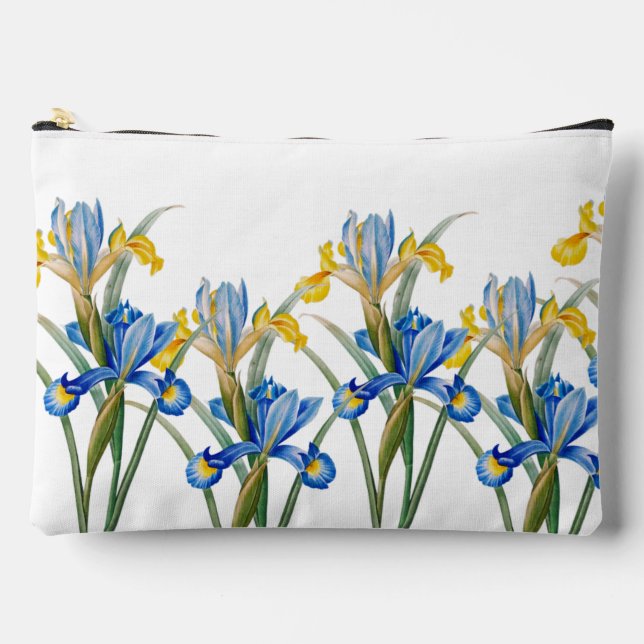 Pochette À Accessoires Iris d'Espagne par Pierre-Joseph Redouté (Recto)