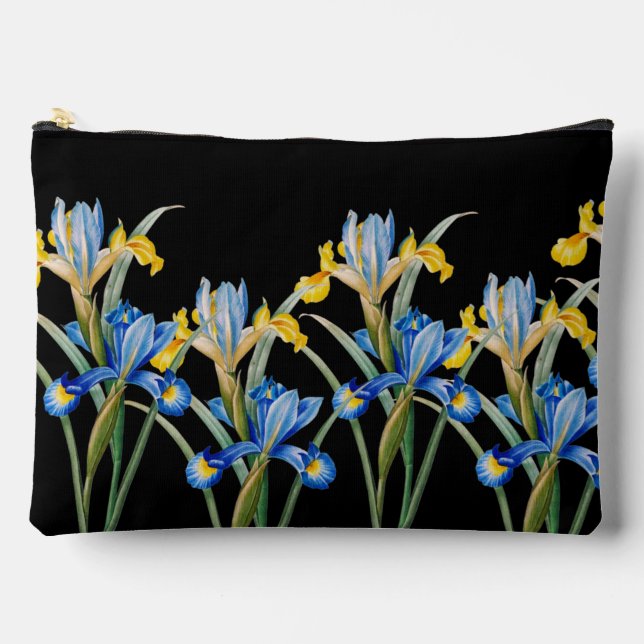 Pochette À Accessoires Iris d'Espagne par Pierre-Joseph Redouté (Recto)