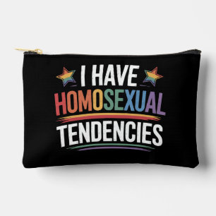 Pochette À Accessoires J'ai des tendances homosexuelles LGBTQ Fierté Arc-