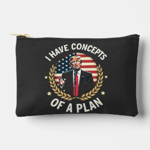 Pochette À Accessoires J'Ai Les Concepts D'Un Plan Trump Débat Élection