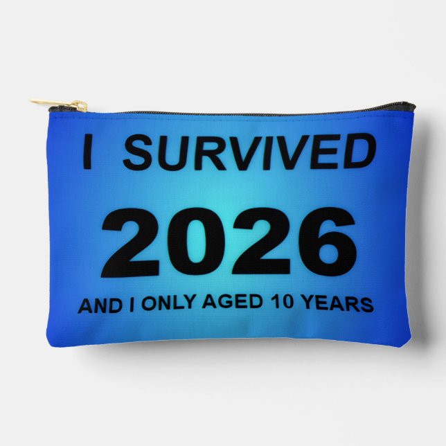 Pochette À Accessoires J'ai survécu à 2026 (Recto)