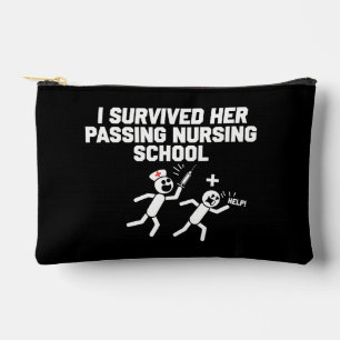 Pochette À Accessoires J'ai survécu à son passage à l'école d'infirmières
