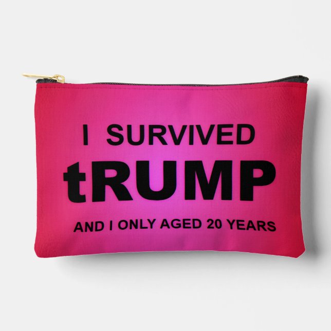 Pochette À Accessoires J'ai survécu à tRUMP (Recto)