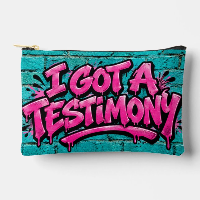 Pochette À Accessoires J'ai un témoignage  (Recto)