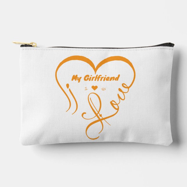 Pochette À Accessoires J'aime ma petite amie - J'♥ Nous (Recto)
