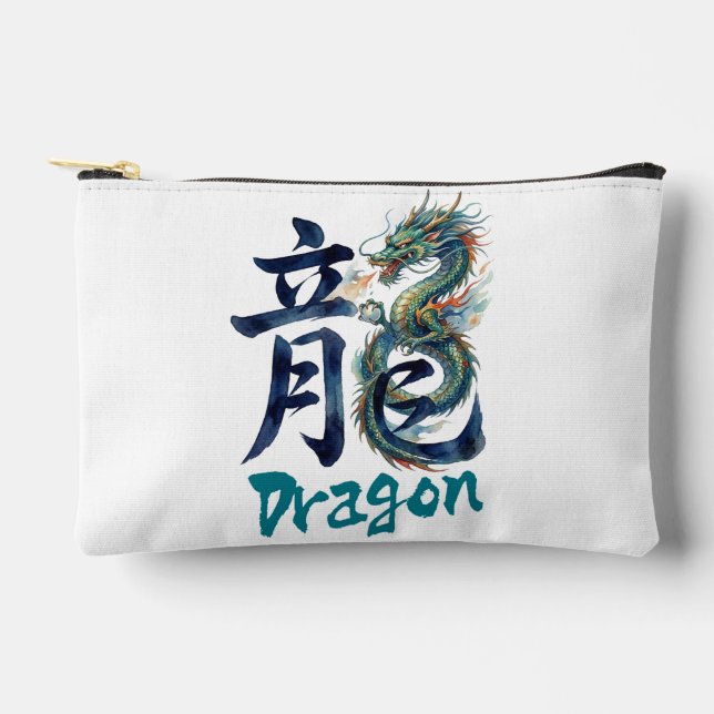 Pochette À Accessoires Japanese kanji Dragon -RYU- (Recto)