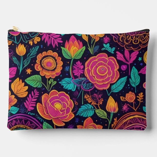 Pochette À Accessoires Jardin de Minuit (Recto)