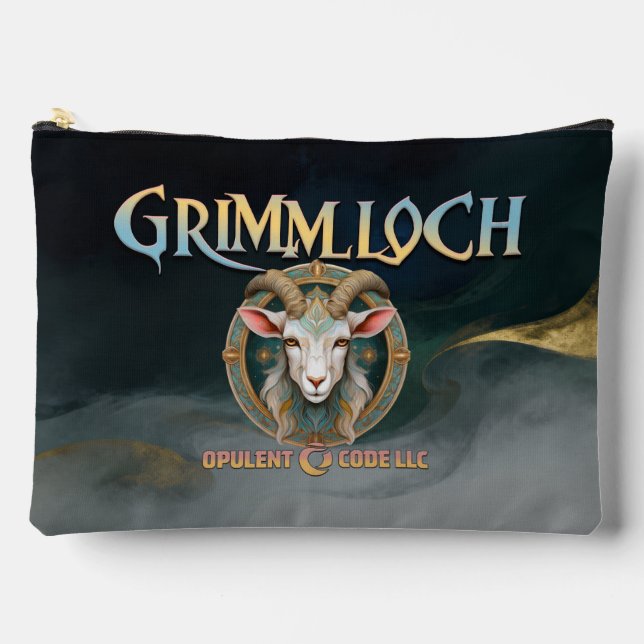Pochette À Accessoires JDR Fantastique Emblème de chèvre de Grimmloch (Recto)
