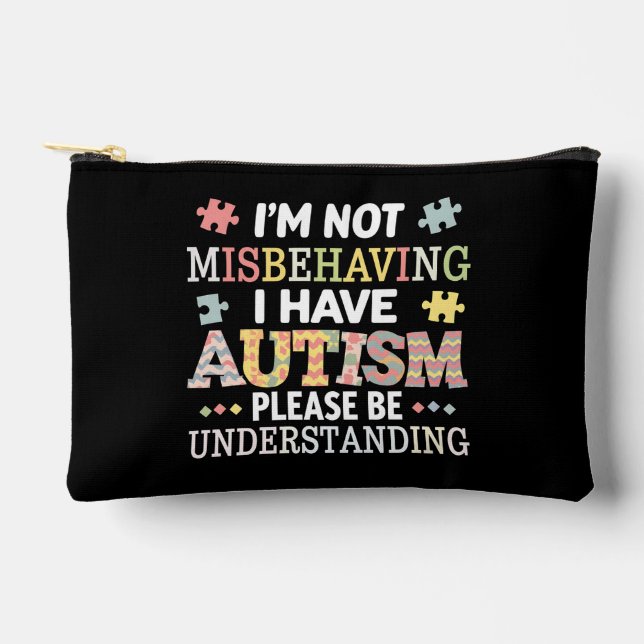 Pochette À Accessoires Je ne me comporte pas mal, j'ai une conscience de  (Recto)