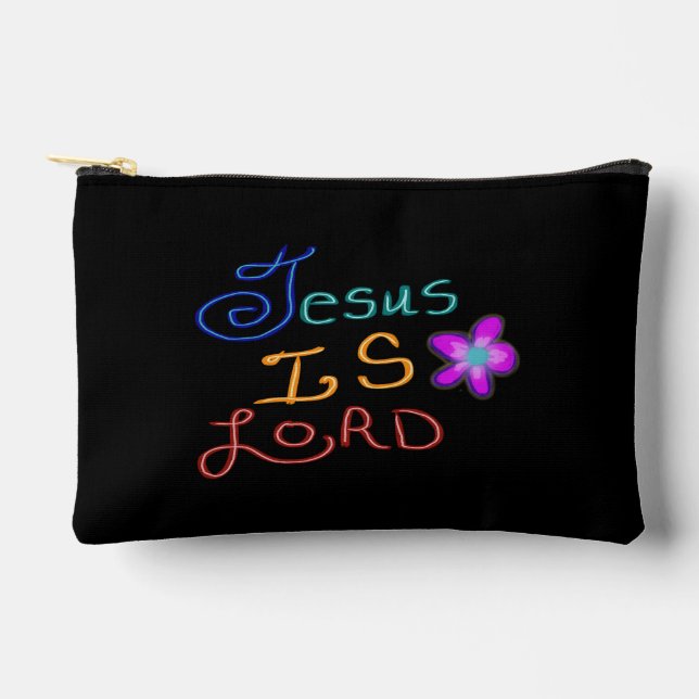 Pochette À Accessoires Jésus est SEIGNEUR Citation chrétienne  (Recto)