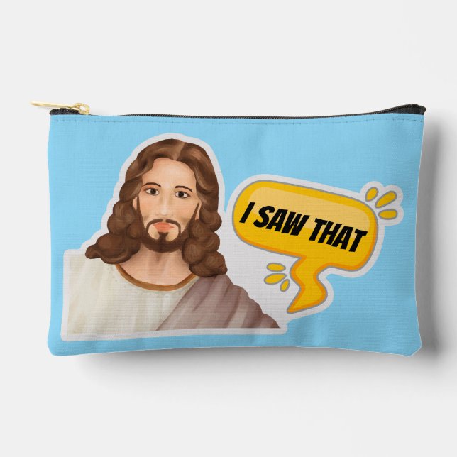 Pochette À Accessoires Jésus J'Ai Vu Ça (Recto)