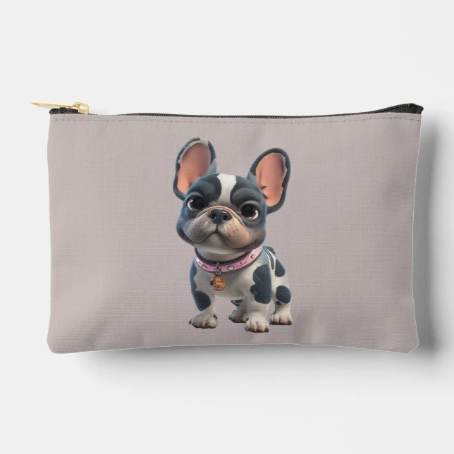 Pochette À Accessoires Joli Bouledogue Français (Recto)