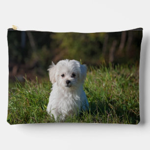 Pochette À Accessoires Joli chiot blanc